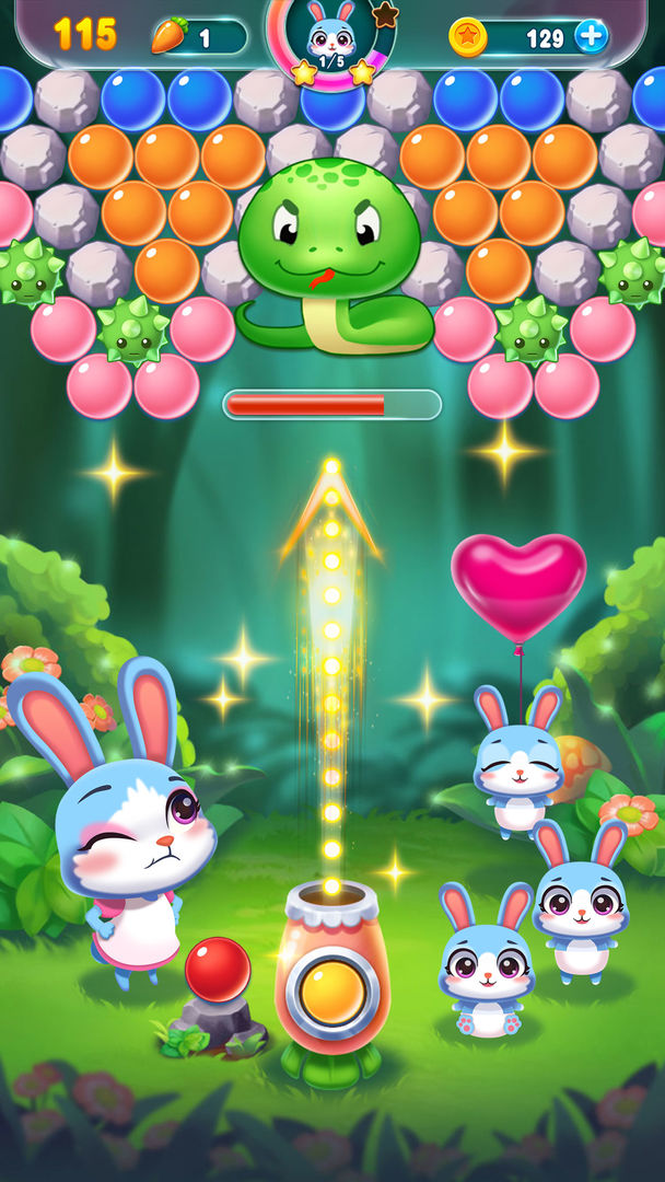 Screenshot of Bunny Pop Shooter: Forest Animal
