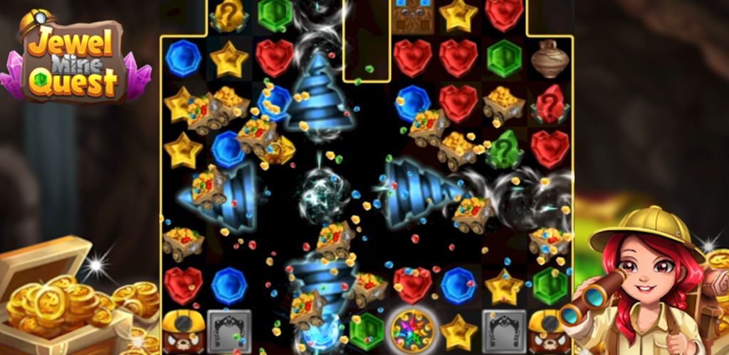 Screenshot of Jewel Mine Quest: Match-3