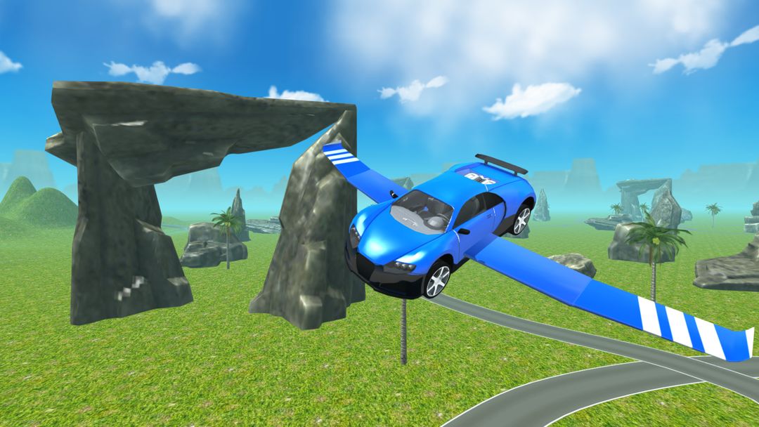 Flying SuperSport Car Sim 3D 게임 스크린 샷