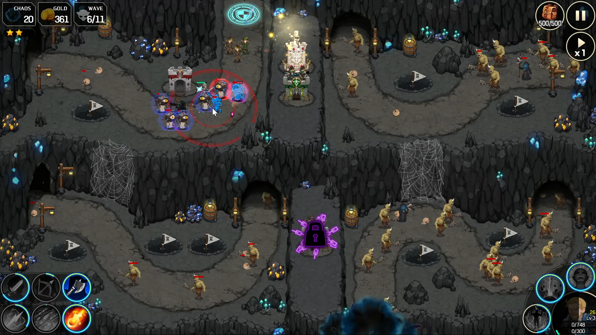 Chaos Rush (Tower Defense) Game Screenshot