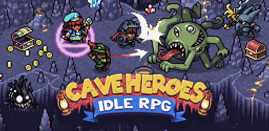 Banner of Heróis da Caverna: RPG Idle Version 5.5.6