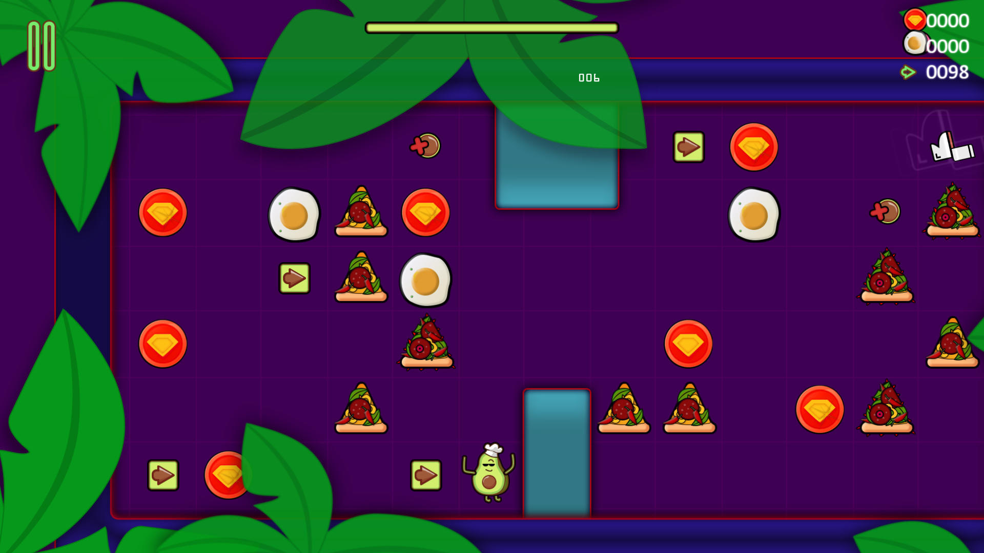 Avocado Puzzle Quest Game Screenshot