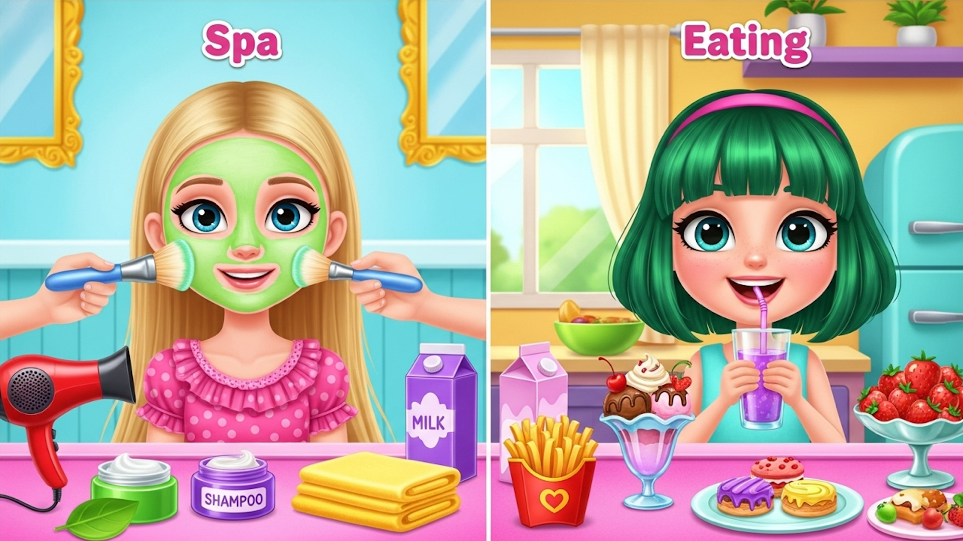Cuplikan Layar Game Cute Doll Dress Up Girls Game