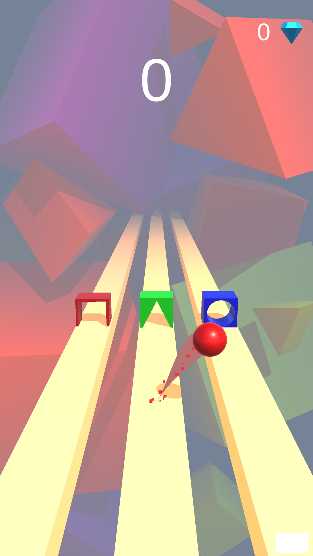 3D Shape Cube Changes Game Screenshot