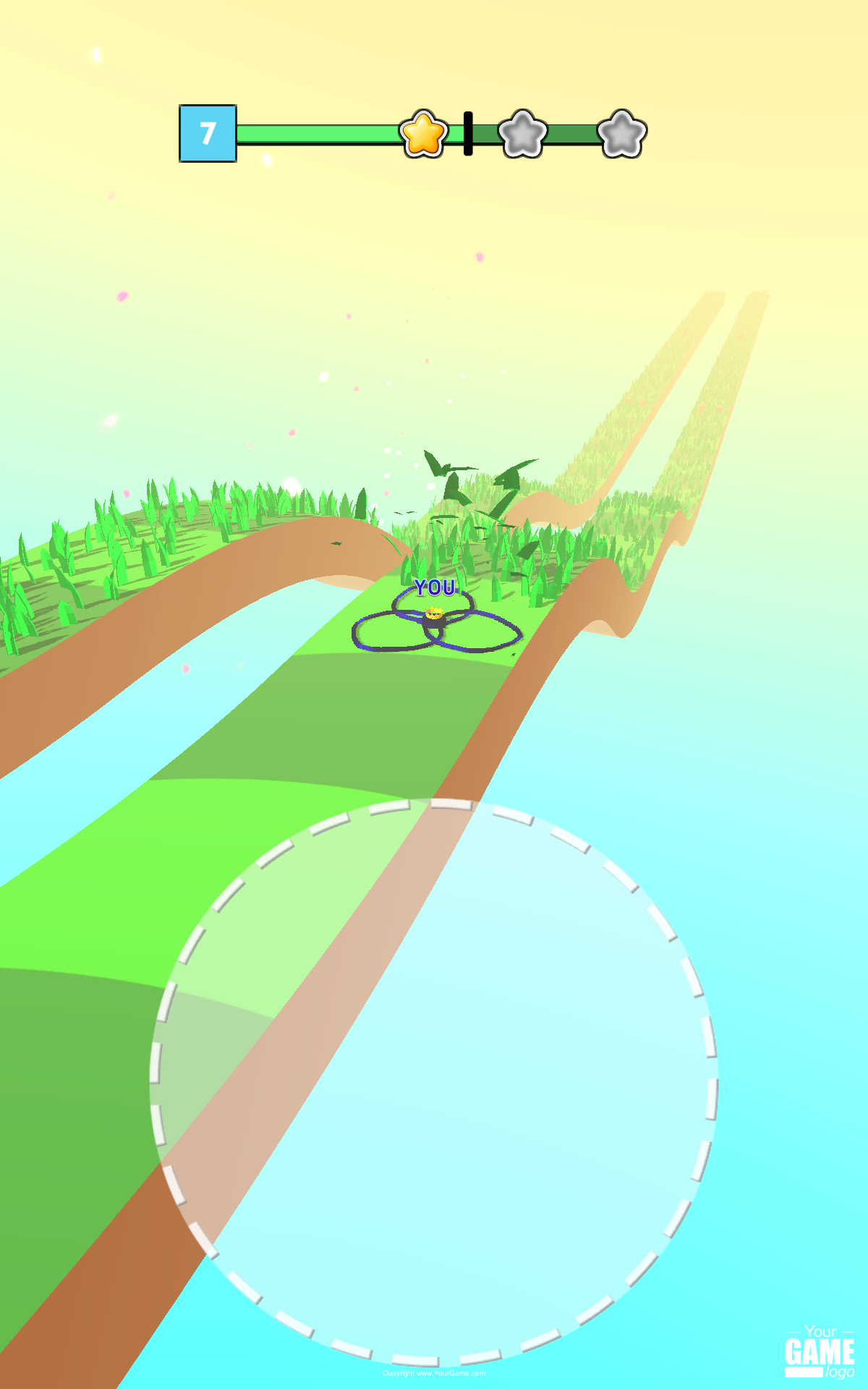 Draw Grass Cutter Game Screenshot