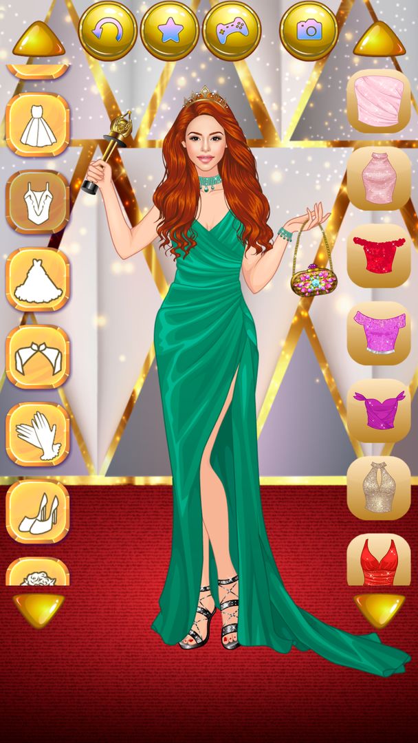 Screenshot of Actress Fashion: Dress Up Game