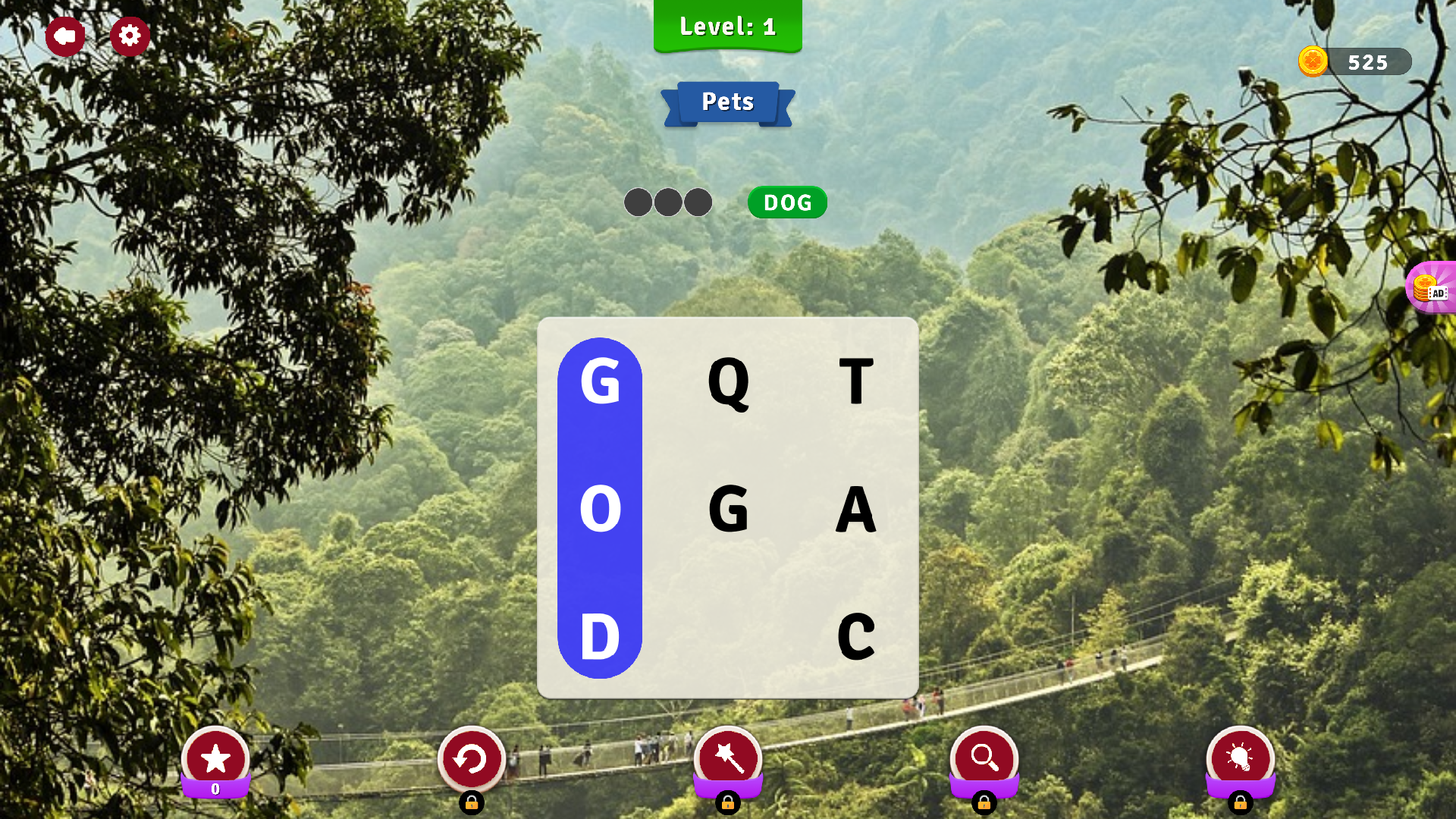 Cuplikan Layar Game Word Hunt