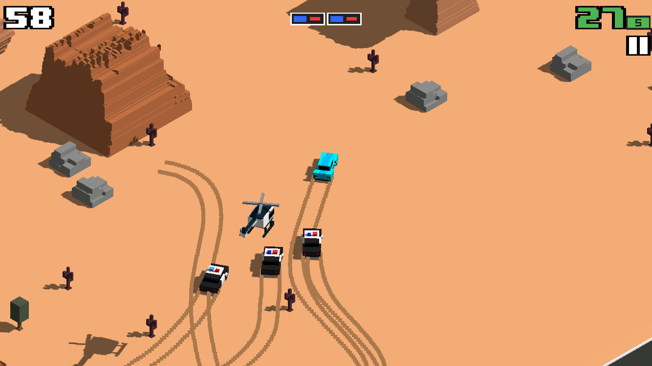 Smashy Road: Wanted Game Screenshot