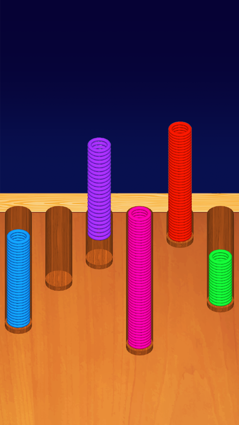 Cuplikan Layar Game Color Spring Sort Master