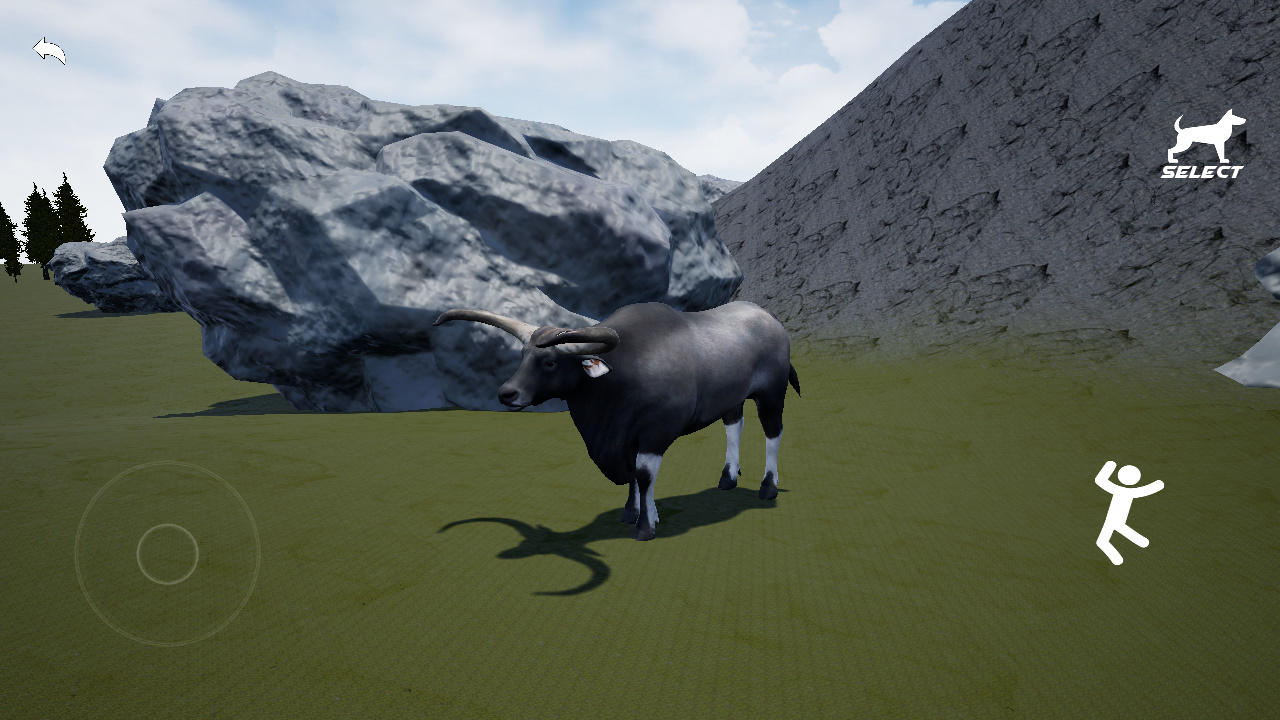 Kouprey Cow Simulator 3D ゲームのスクリーンショット