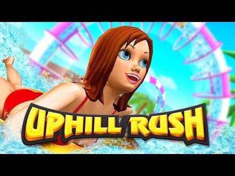 Screenshot of the video of Uphill Rush Water Park Racing