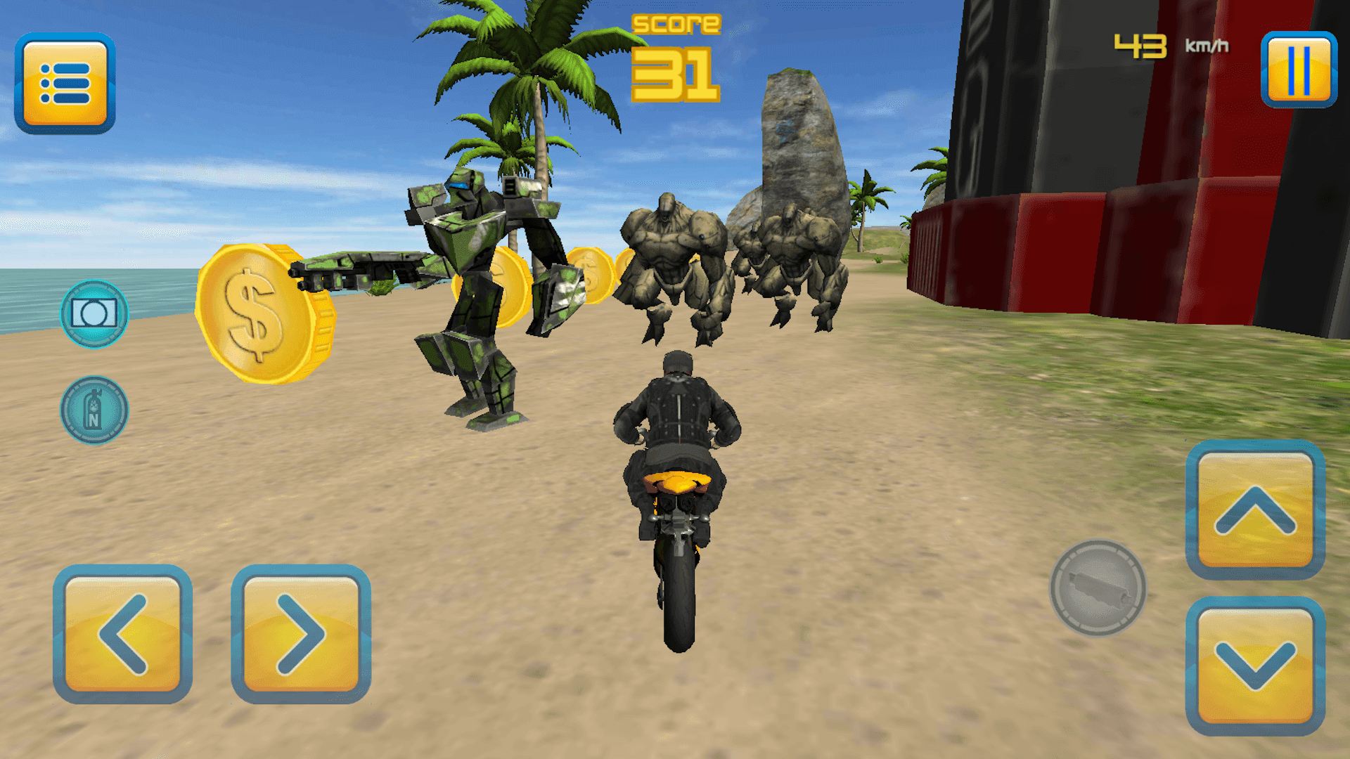 Motorbike Monster Escape 3D Game Screenshot