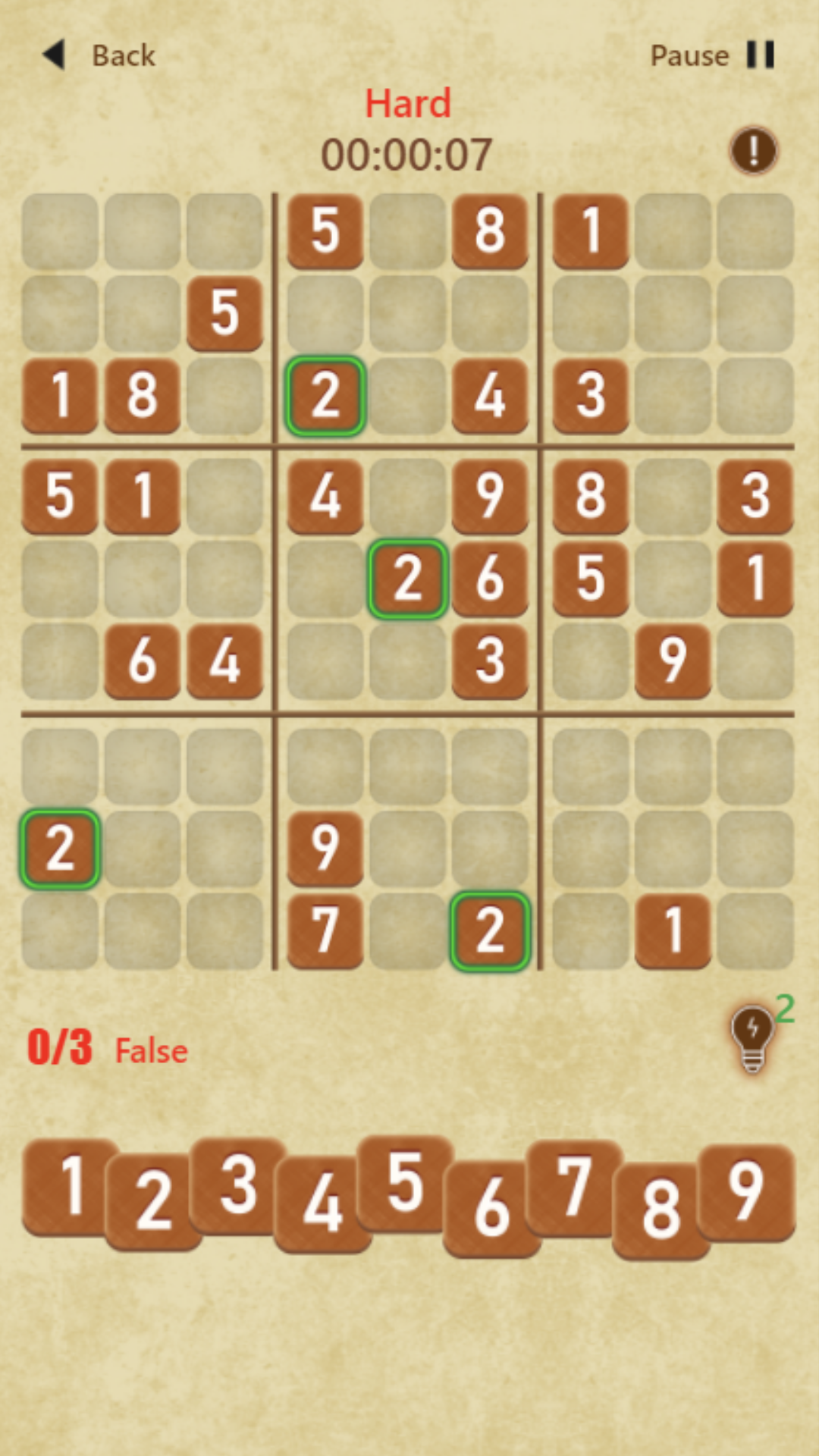 Cuplikan Layar Game Sudoku Classic Game Puzzle