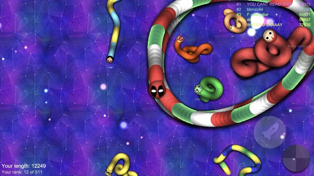 지렁이 키우기.io 2019 - 지렁이게임 게임 스크린 샷