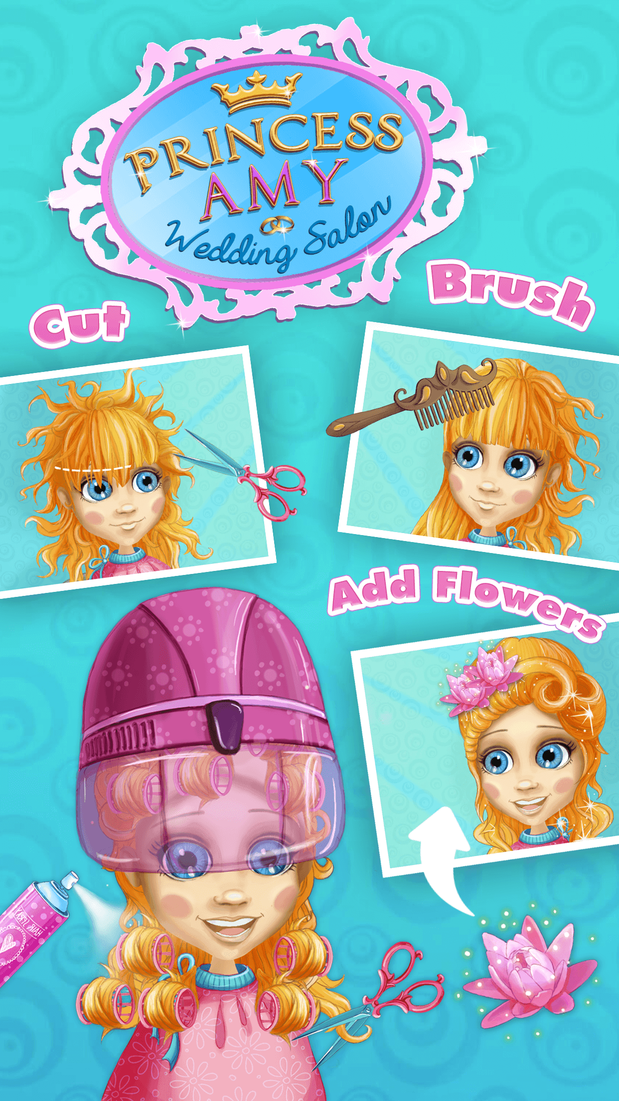 Cuplikan Layar Game Princess Amy Wedding Salon