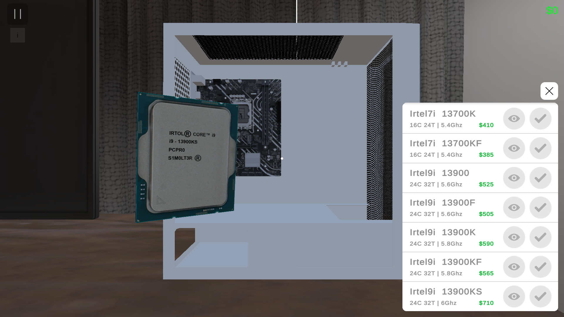 PC Builder Simulation 3D 遊戲截圖