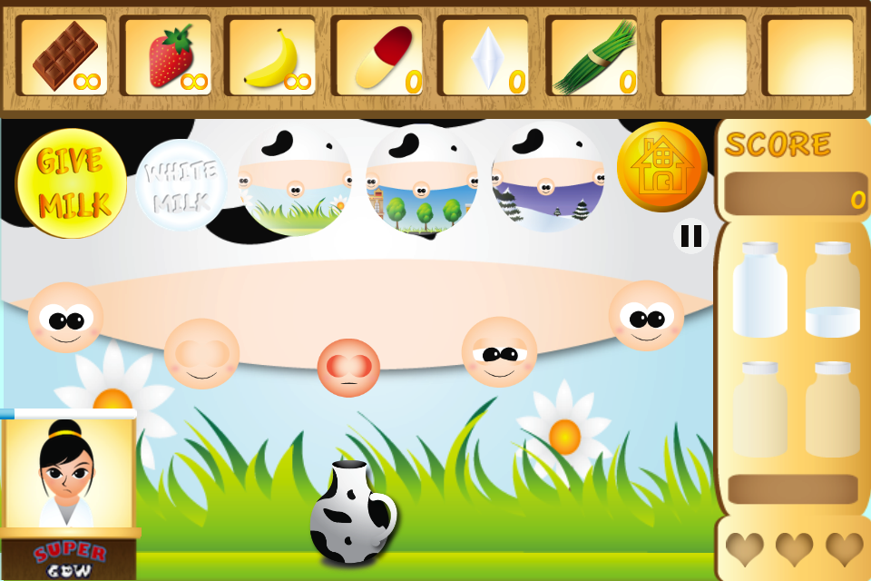 Super Cow Sai 게임 스크린샷
