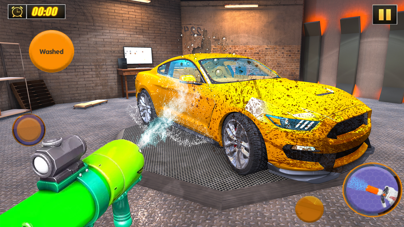 Screenshot 2 of Car Power Wash Car Games 3D 