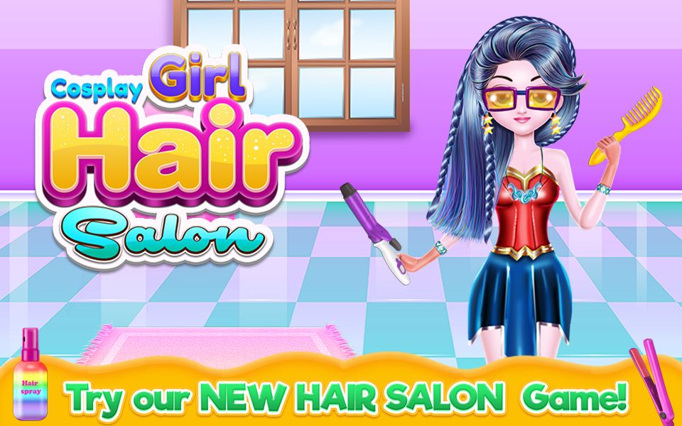Cosplay Girl Hair Salon 게임 스크린 샷