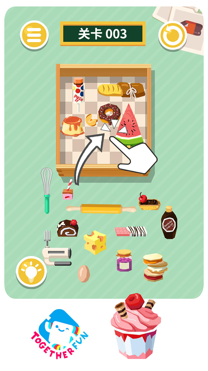 Food delivery - dessert order challenges Game Screenshot