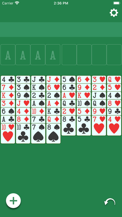 FreeCell (Classic Card Game)のキャプチャ