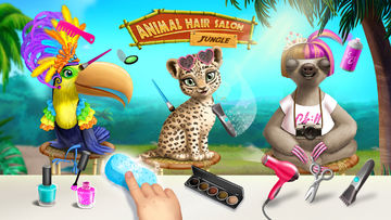 Jungle Animal Hair Salon Game Screenshot