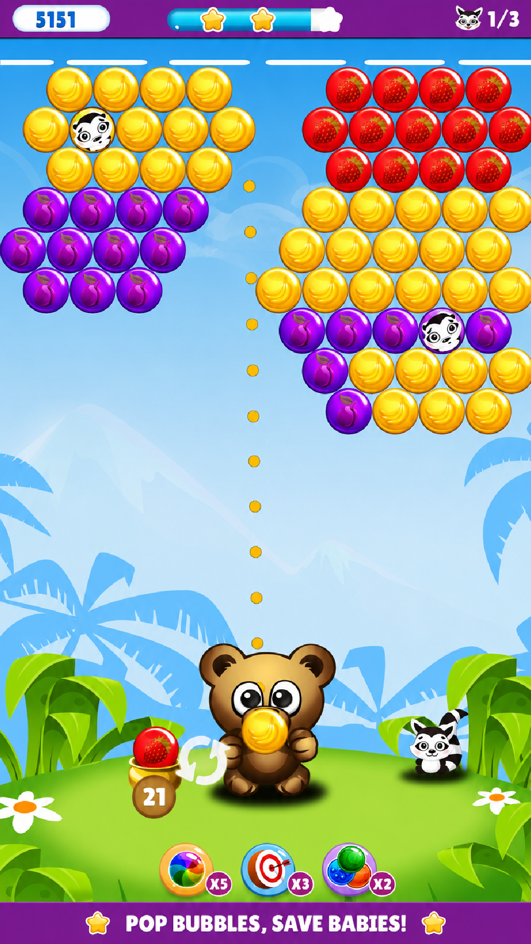 Bubble Heroes: Pet Rescue Game Screenshot
