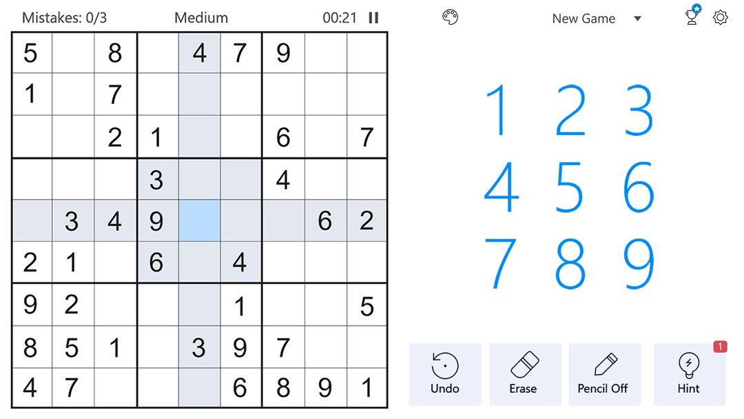 Screenshot of Sudoku - Classic Sudoku Puzzle