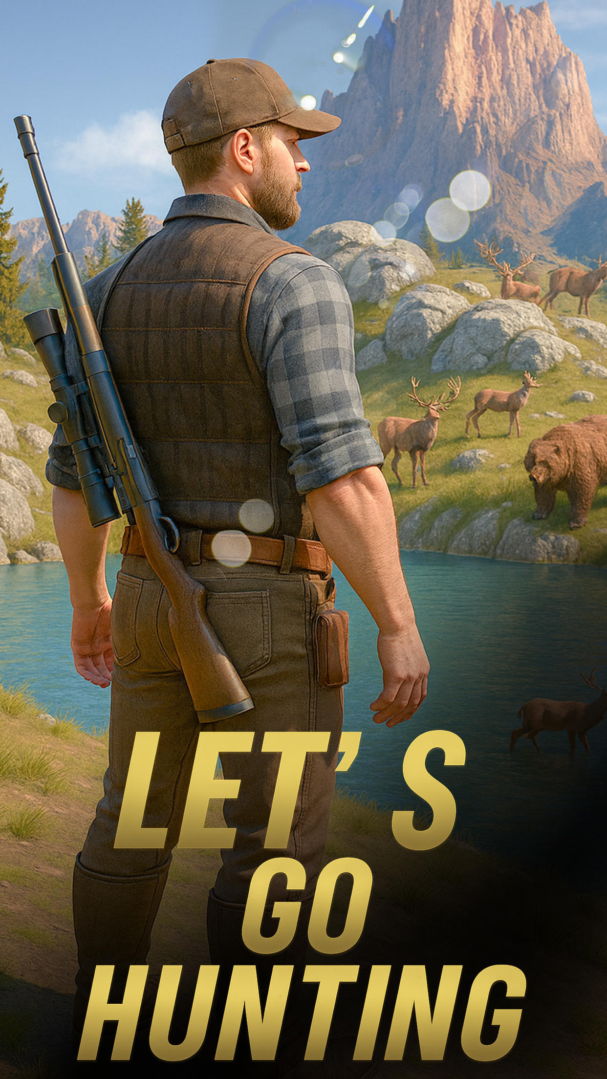 Sniper Forest Hunting Sim 3D Game Screenshot