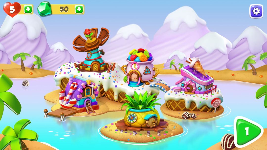 아이스크림 챌린지 – 사탕 & 막대사탕 3개 맞추기 게임 스크린 샷