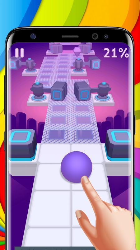 Scroll The Ball In Sky Game Screenshot