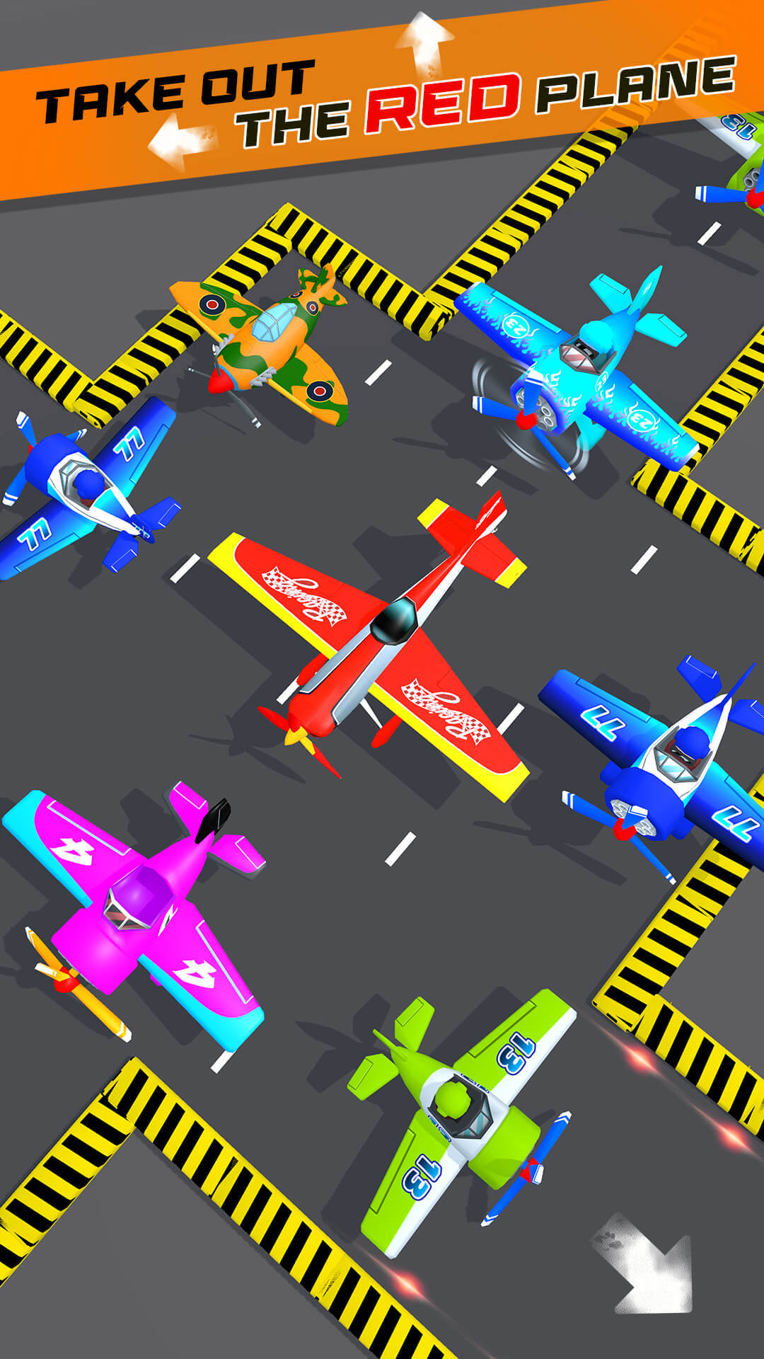 Captura de Tela do Jogo City Pilot Plane Parking Jam