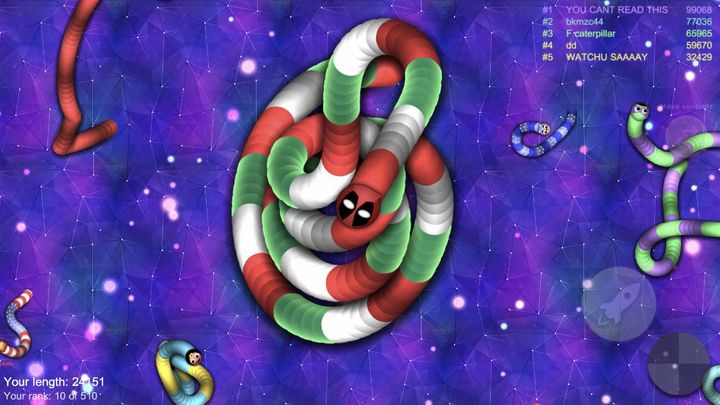 Screenshot 1 of 滑行蠕蟲 vs 毒蛇 