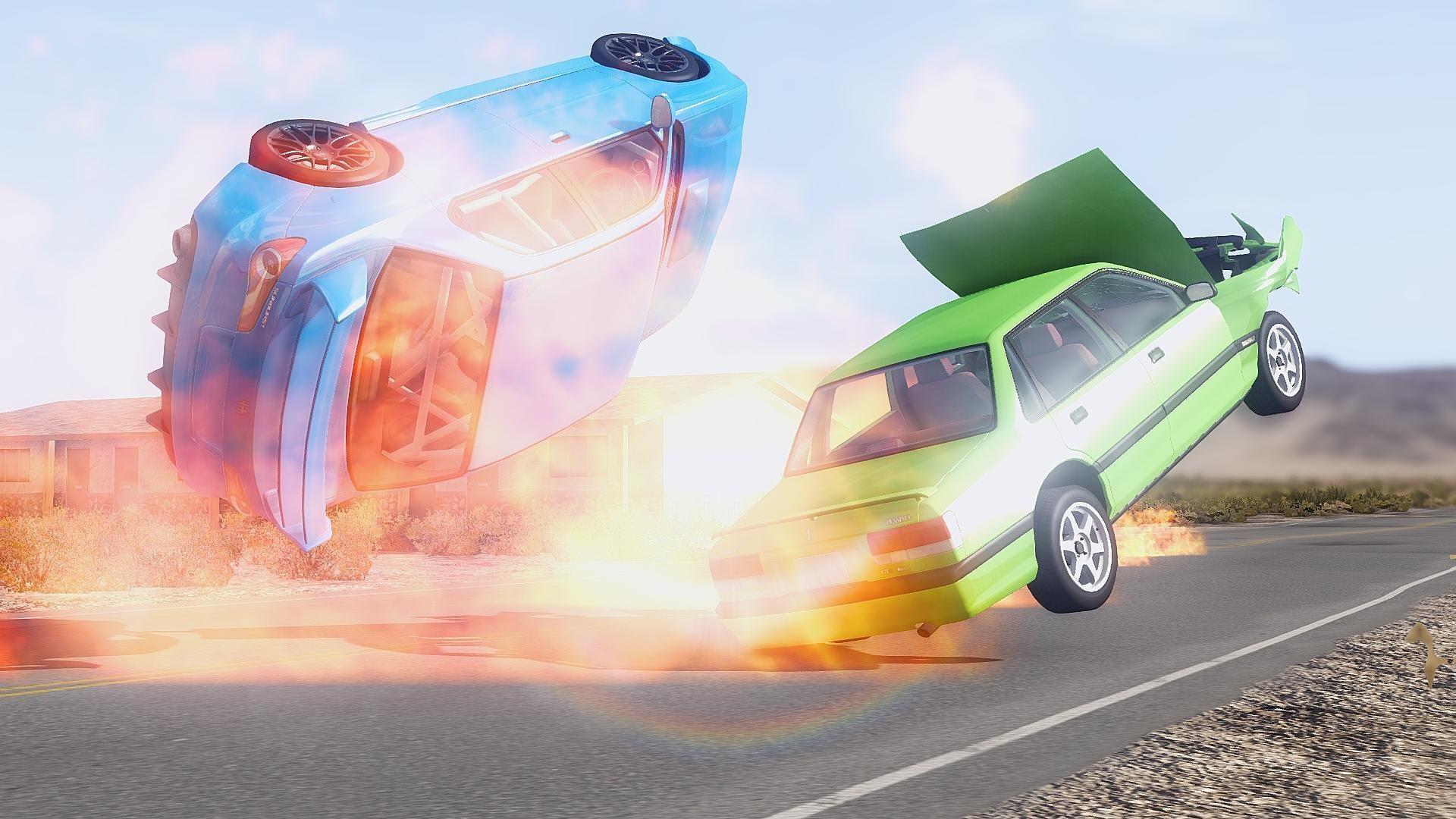 Car Explosion Engine Crash Car Game Screenshot