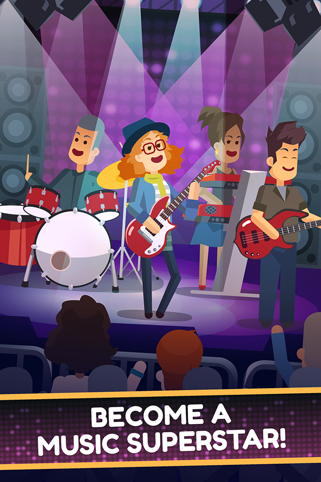 Cuplikan Layar Game Epic Band Rock Star Music Game
