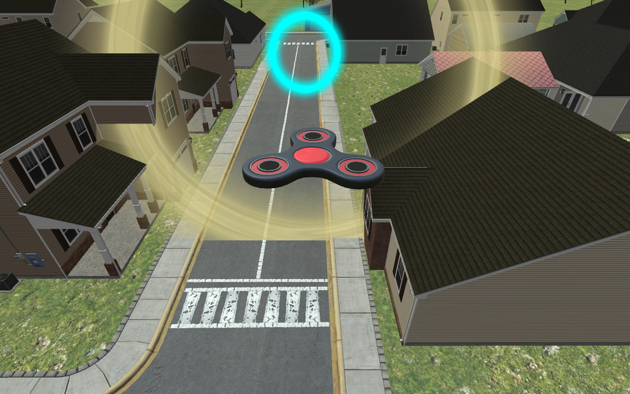 Flying Fidget Spinner Training Game Screenshot