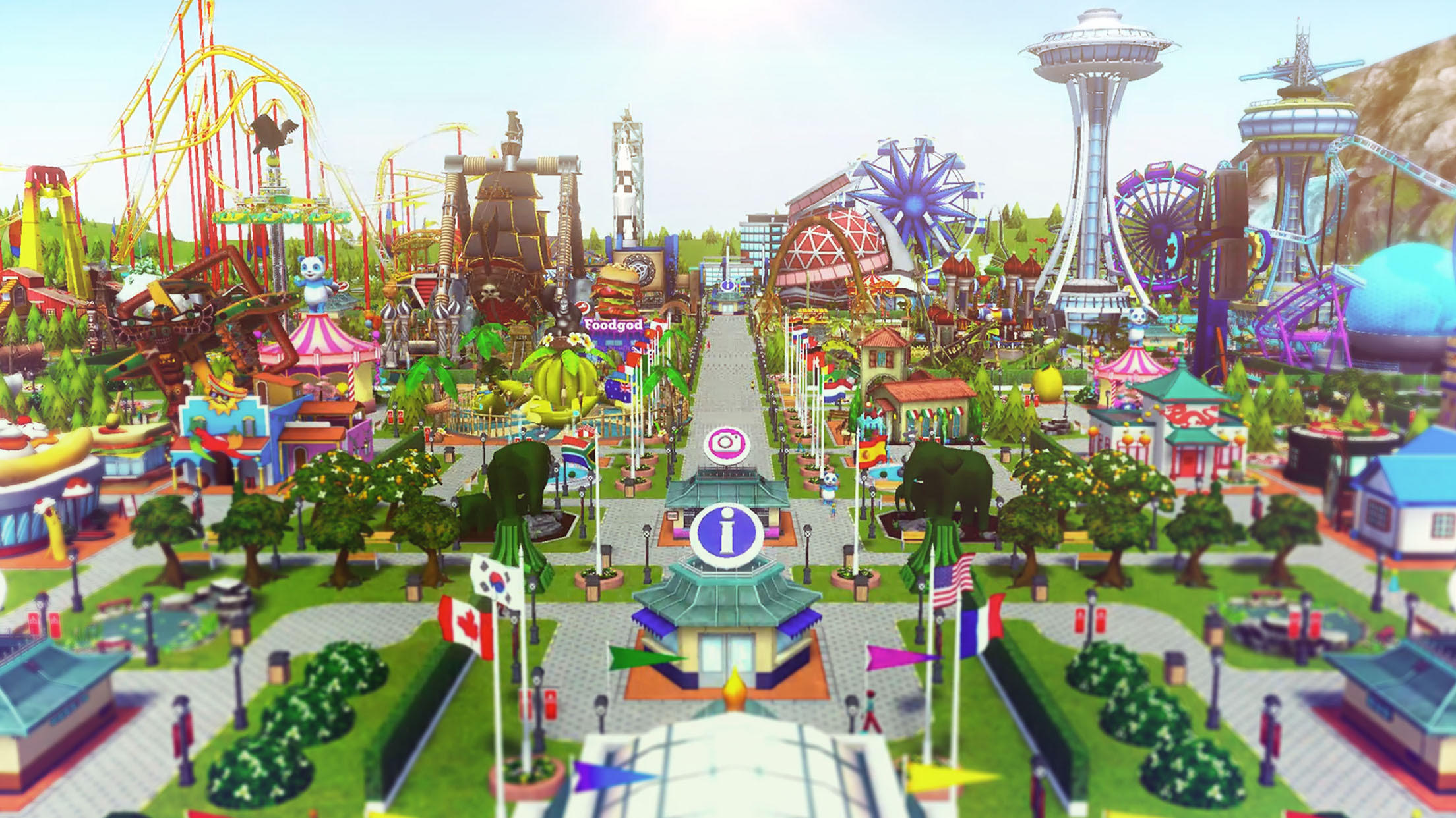 RollerCoaster Tycoon NETFLIX Game Screenshot