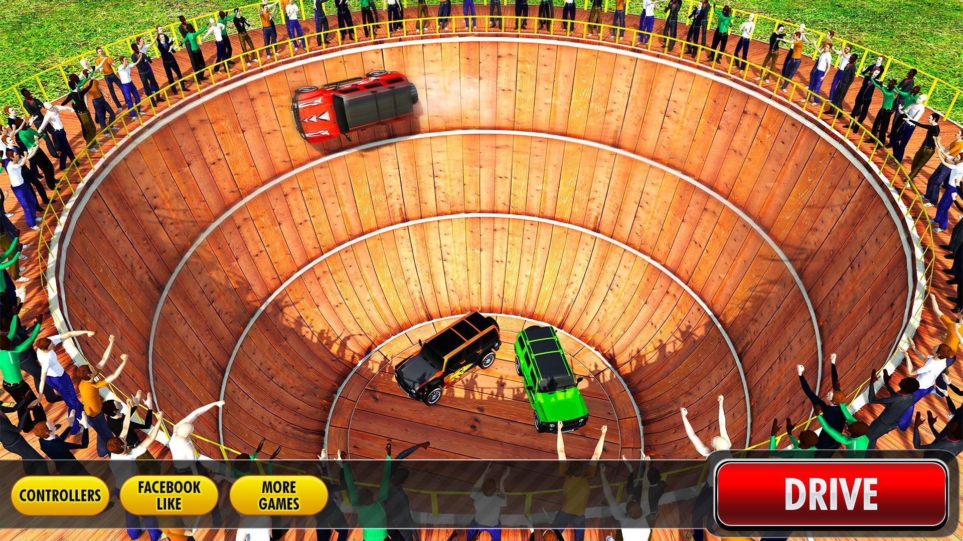 Well of Death Prado Stunt Ride Game Screenshot