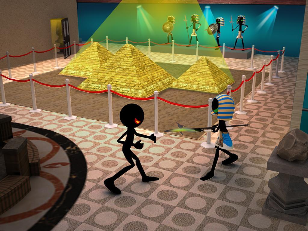 Stickman Museum Robbery Escape screenshot game