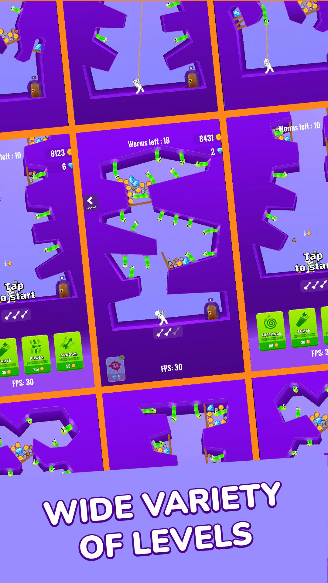 Screenshot 3 of Worm Archer 