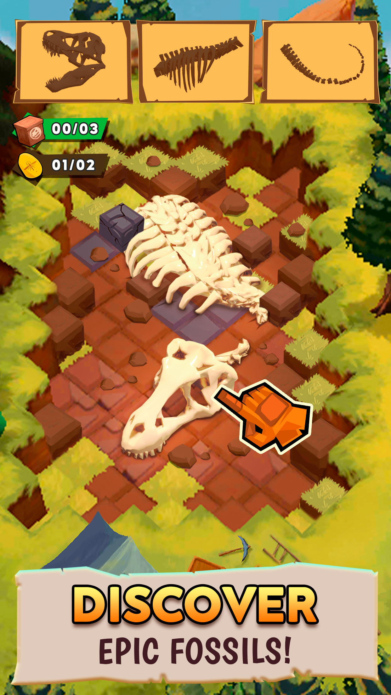 Screenshot 1 of Dino Quest 2: ហ្គេមដាយណូស័រ 1.23.14