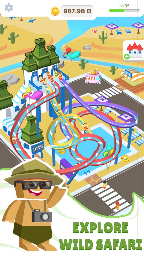 Idle Waterpark 3D Fun Aquapark 게임 스크린 샷