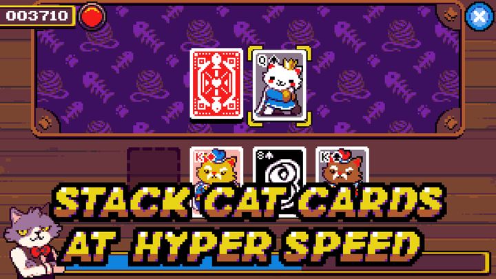 Screenshot 1 of Cat Stacks Fever: endless speed card game 1.1.2