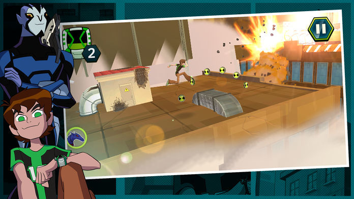 Screenshot of Undertown Chase - Ben 10 Omniverse Running Game