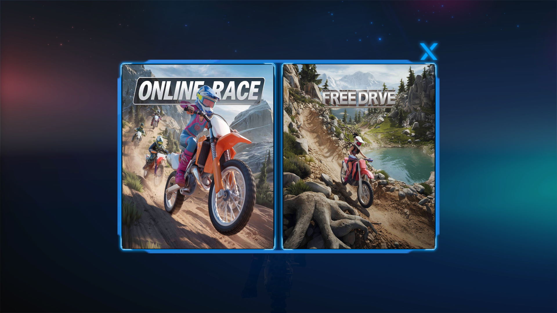 GirlBike Offroad Mountain Race Game Screenshot