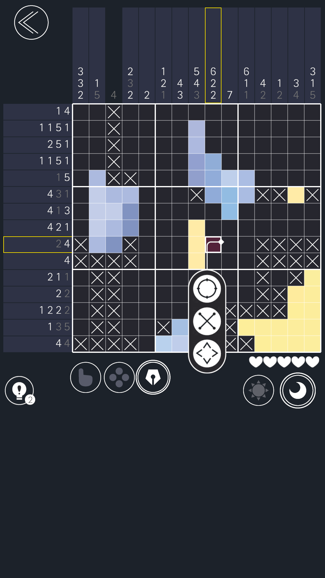 Luna Memories (nonogram) Game Screenshot