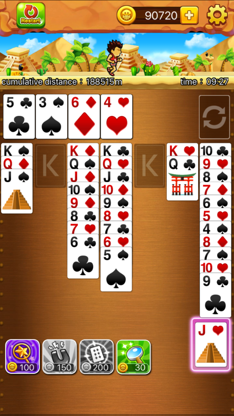 솔리테어 GO！ 게임 스크린샷