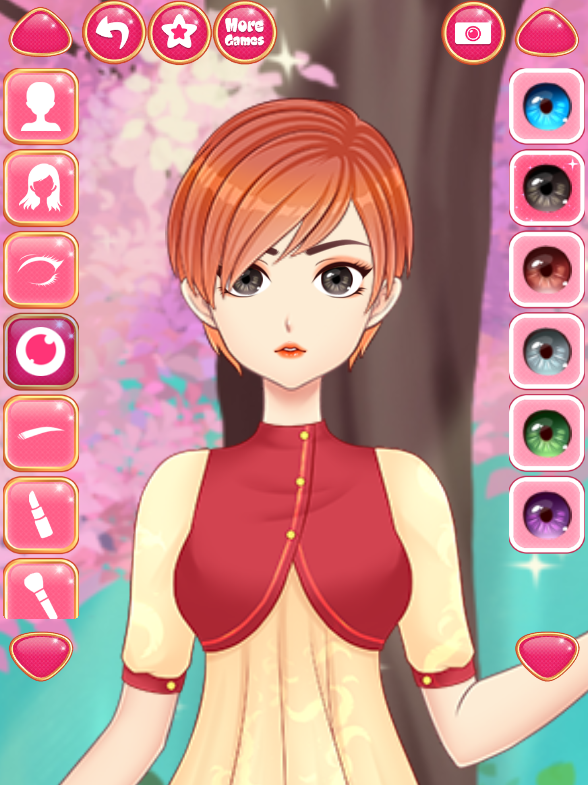 Anime Girls Dress up Games Game Screenshot