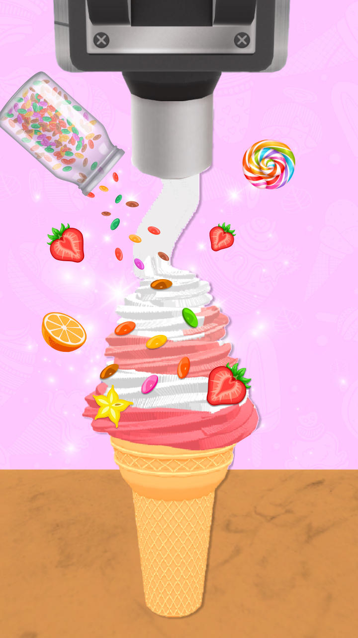 Cuplikan Layar Game Ice Cream DIY