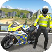Dever de motocicleta da polícia